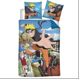 NARUTO SHIPPUDEN - Parure de lit 140x200cm - '100% Cotton' 