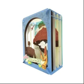 Maquette Le Château dans le ciel Paper Model Kit Paper Theater Behind the Clouds 