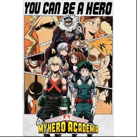 My Hero Academia posters Be a Hero 61 x 91 cm (pack de 5) 