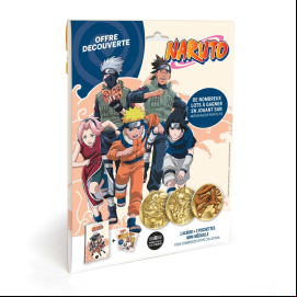 Naruto Monnaie De Paris Medaille Album Collector + 2 mini médailles 